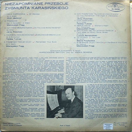 Składanka - Niezapomniane przeboje Zygmunta Karasińskiego