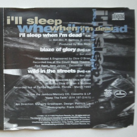 Bon Jovi - I’ll Sleep When I’m Dead
