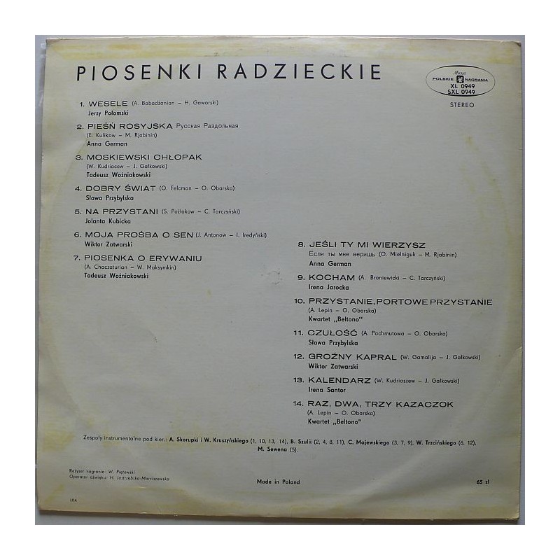Składanka - Piosenki radzieckie