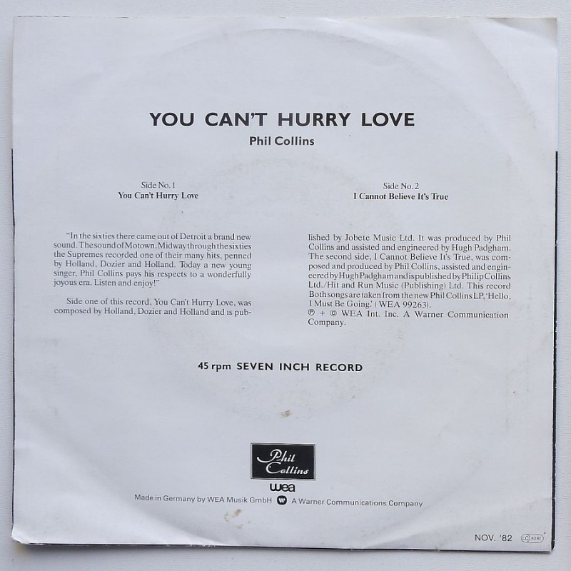 Phil Collins - You Can’t Hurry Love