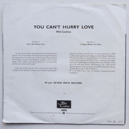 Phil Collins - You Can’t Hurry Love