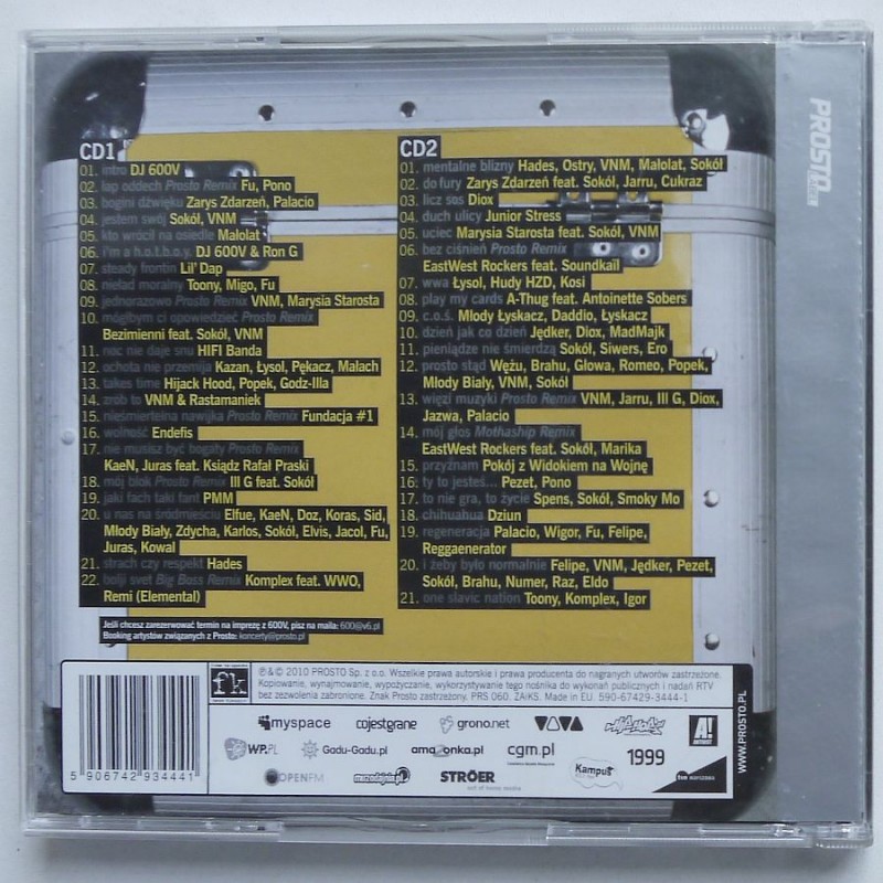 Składanka - Prosto Mixtape – Dj 600V (2cd)