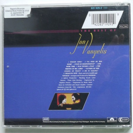 Jon And Vangelis - The Best Of Jon And Vangelis