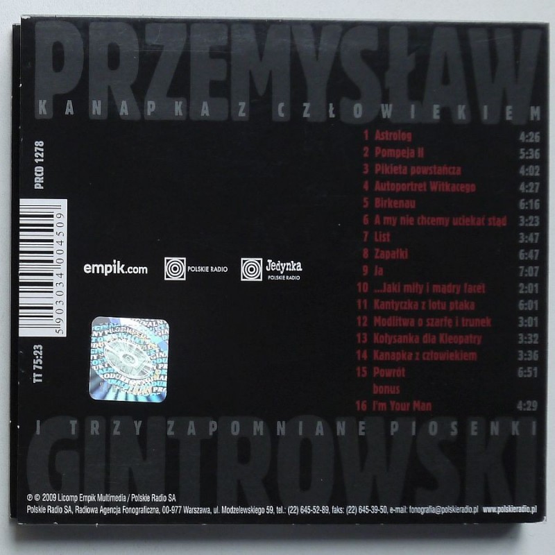 Gintrowski Przemysław - Kanapka z człowiekiem i...