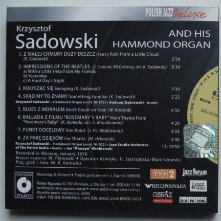 Sadowski Krzysztof - Krzysztof Sadowski And His Hammond Organ