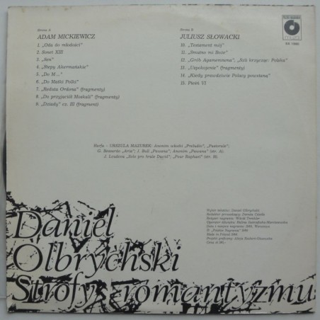 Juliusz Słowacki / Adam Mickiewicz - Daniel Olbrychski recytuje strofy romantyzmu