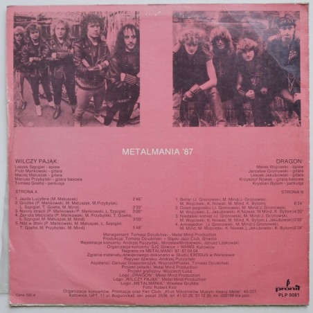 Składanka - Metalmania '87 (Dragon, Wilczy pająk)