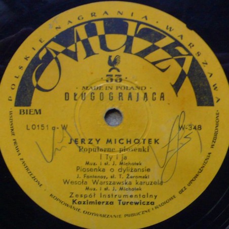 Michotek Jerzy - Popularne piosenki (10”)