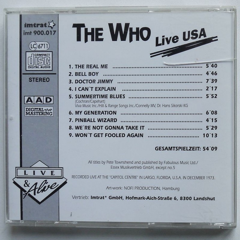 Who, The - Live USA