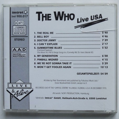 Who, The - Live USA