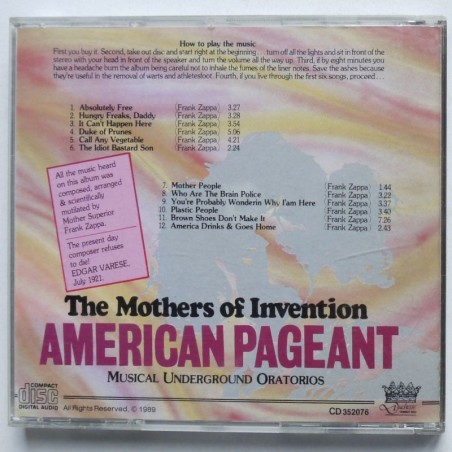 Mothers of Invention, The - American Pageant