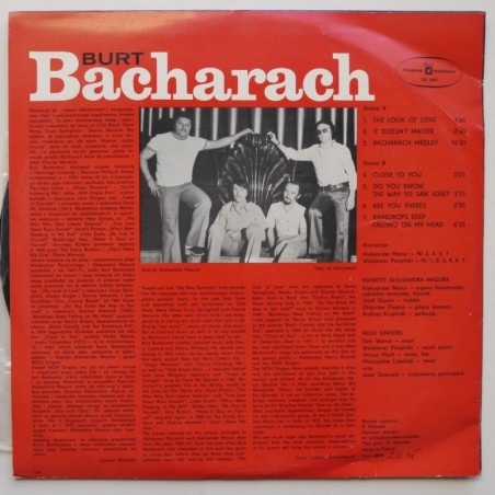 Aleksander Mazur Quartet & Novi Singers - Burt Bacharach