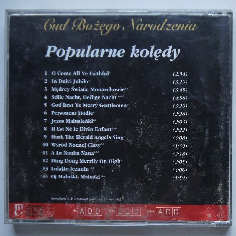 Składanka - Popularne kolędy – Cud Bożego...