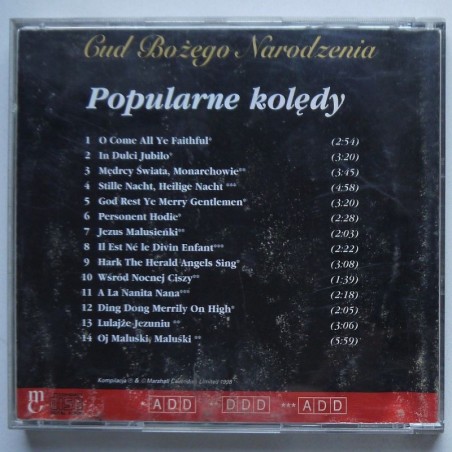 Składanka - Popularne kolędy – Cud Bożego Narodzenia