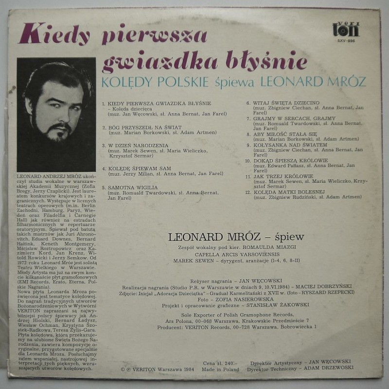 Mróz Leopold - Kiedy pierwsza gwiazdka błyśnie