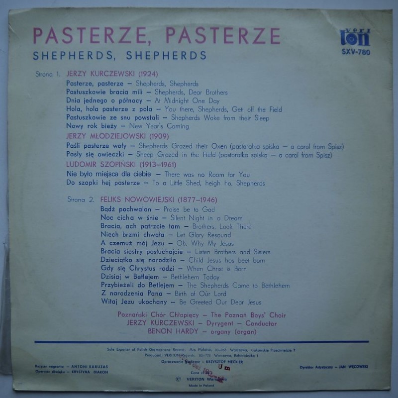 Poznański Chór Chłopięcy - Pasterze, Pasterze...