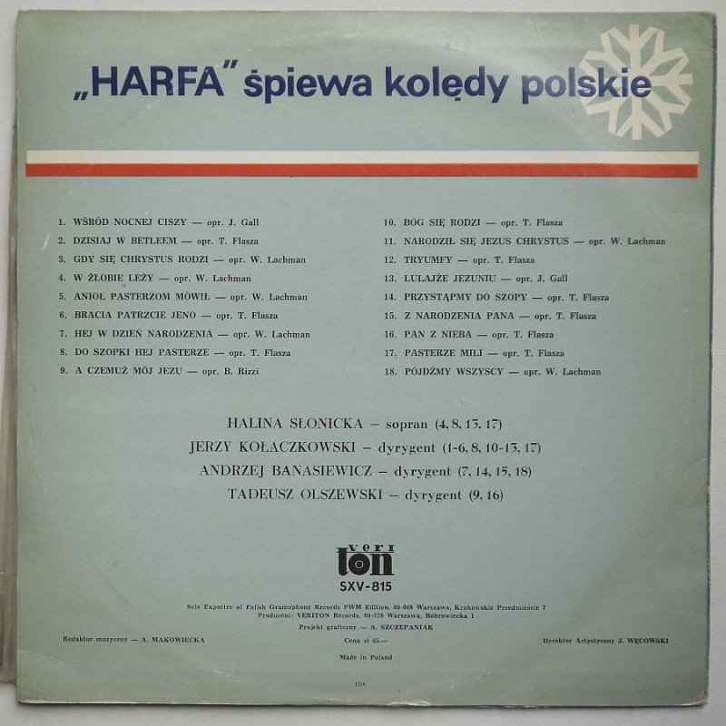 Harfa - Śpiewa kolędy polskie