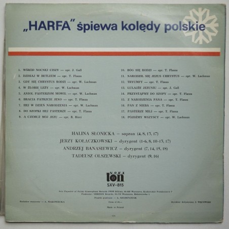 Harfa - Śpiewa kolędy polskie