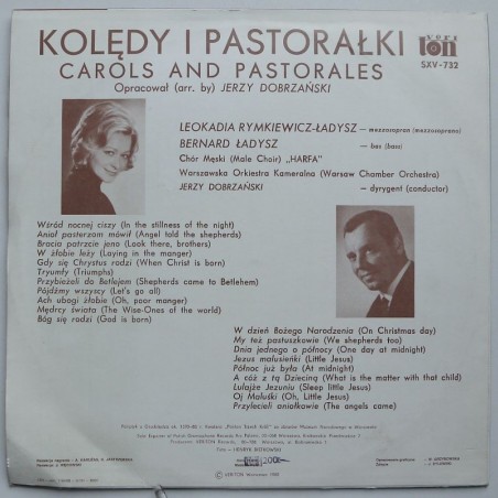 Rymkiewicz-Ładysz L., Ładysz B., Chór Męski 'Harfa', Warszawska Orkiestra Kameralna - Kolędy i pastorałki