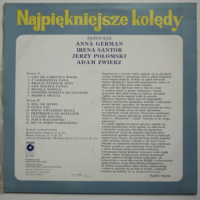 Składanka - Najpiękniejsze kolędy – Pójdźmy...