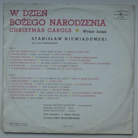 Niewiadomski Stanisław - W dzień Bożego Narodzenia (Christmas Carols)