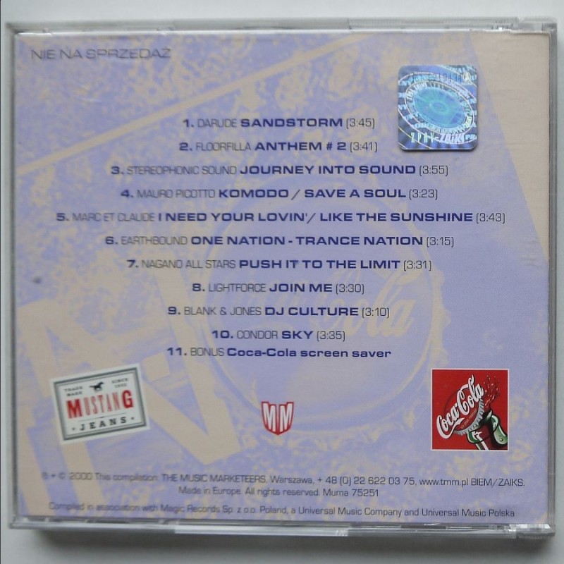 Składanka - Coca-cola Gorąca piątka – Techno