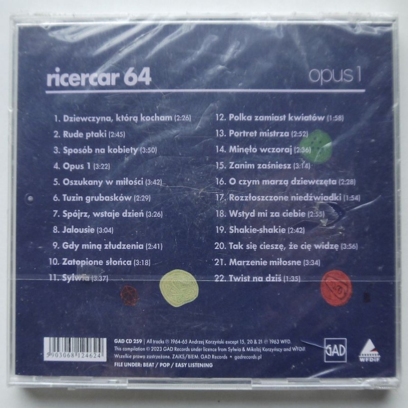 Korzyński Andrzej - Ricercar 64 opus 1