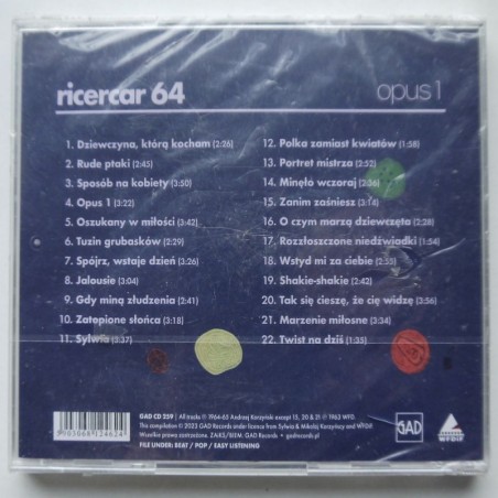 Korzyński Andrzej - Ricercar 64 opus 1