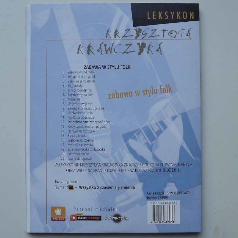 Krawczyk Krzysztof - Zabawa w stylu folk...