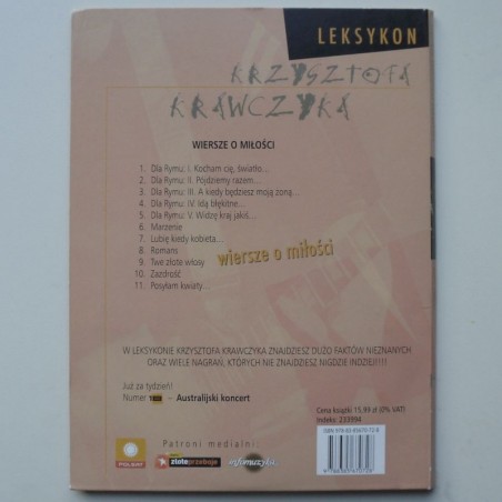 Krawczyk Krzysztof - Wiersze o miłości (Leksykon Krzysztofa Krawczyka cz.17)