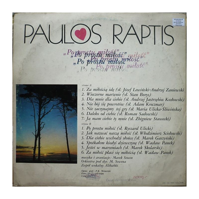 Raptis Paulos - Po prostu miłość