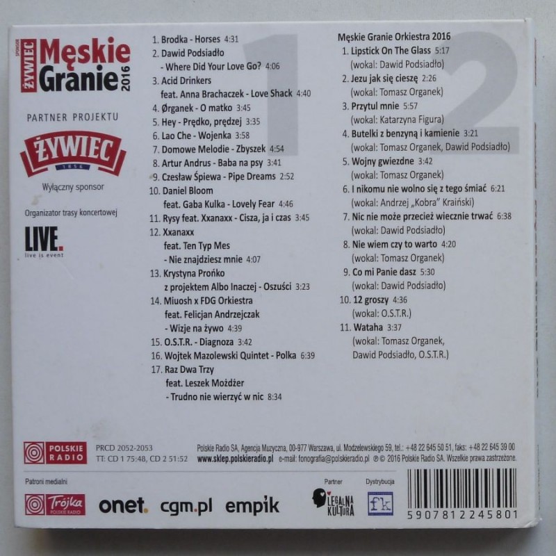 Składanka - Męskie Granie 2016 (2cd)