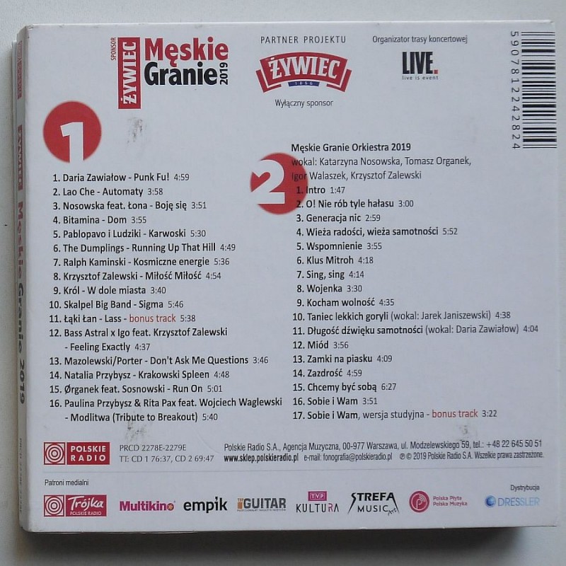 Składanka - Męskie Granie 2019 (2cd)