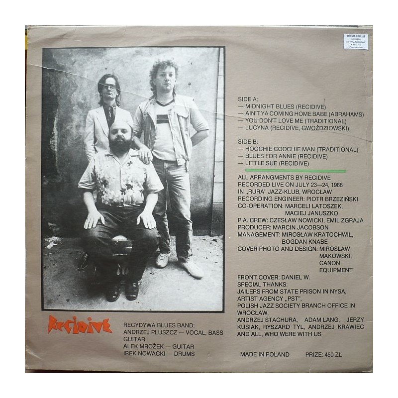 Recidive - In Concert