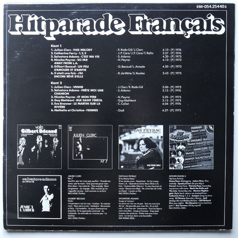 Składanka - Hitparade Francais