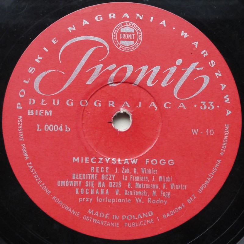 Fogg Mieczysław - (10”)