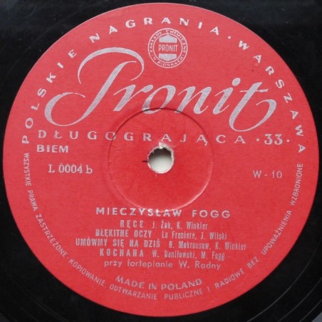 Fogg Mieczysław - (10”)