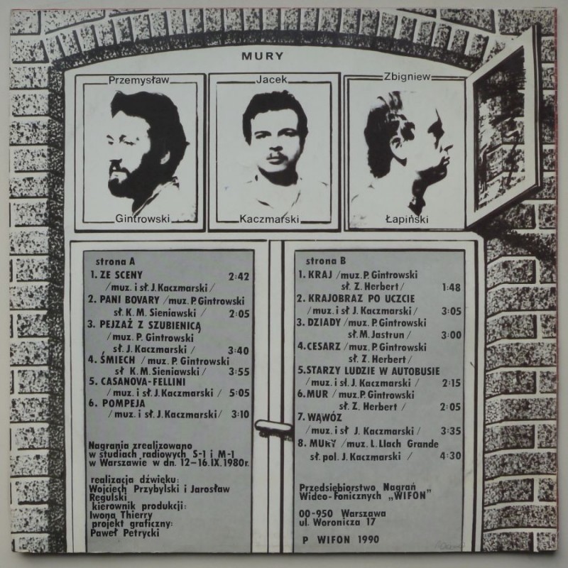 Gintrowski P./Kaczmarski J./Łapiński Zb. - Mury