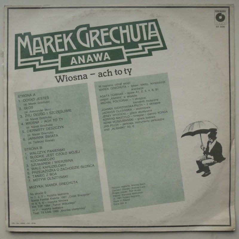 Grechuta Marek /Anawa - Wiosna ach to ty