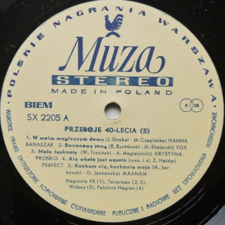 Składanka - Przeboje 40 lecia 5