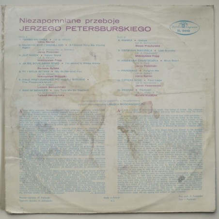 Składanka - Niezapomniane przeboje Jerzego Peterburskiego