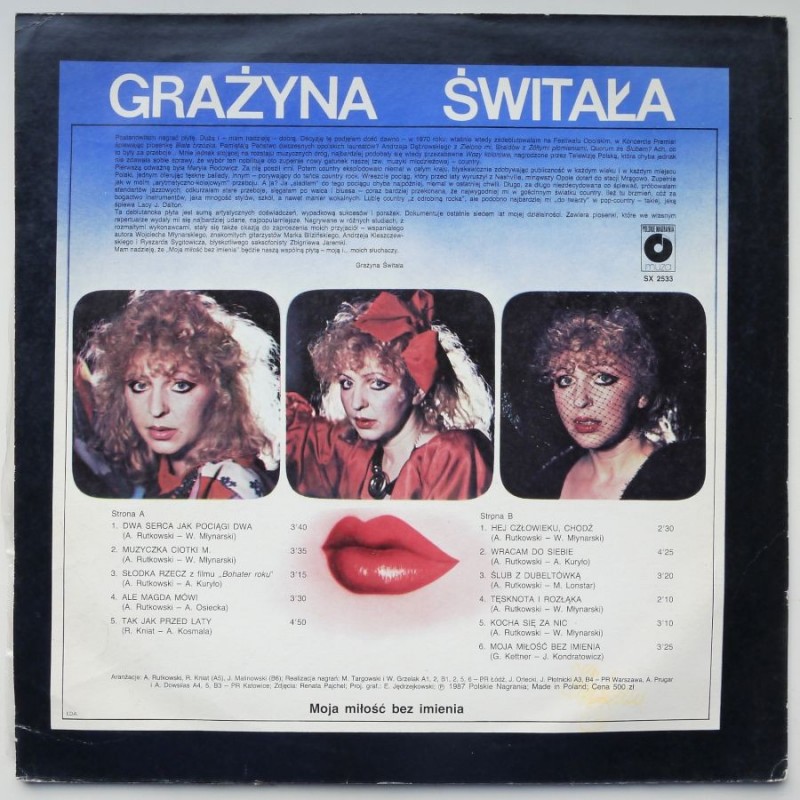 Świtała Grażyna - Moja miłość bez imienia
