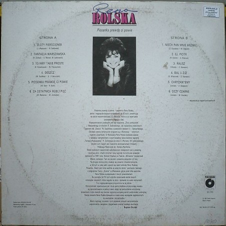 Rolska Rena - Piosenka prawdę Ci powie