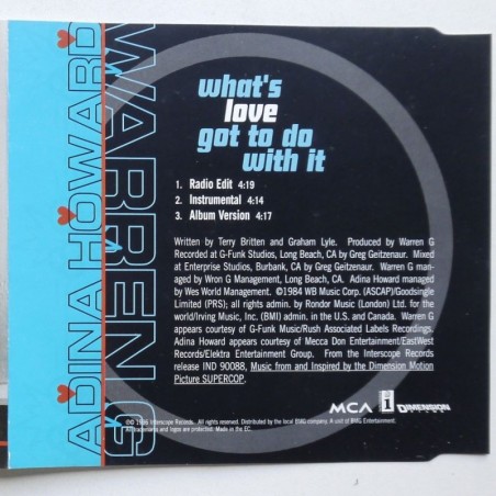 Warren G - What's Love Got To Do With It (CDS)