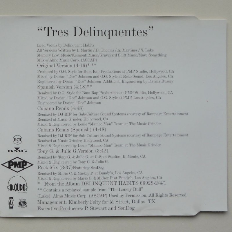Delinquent Habits - Tres Delinquentes (CDS)