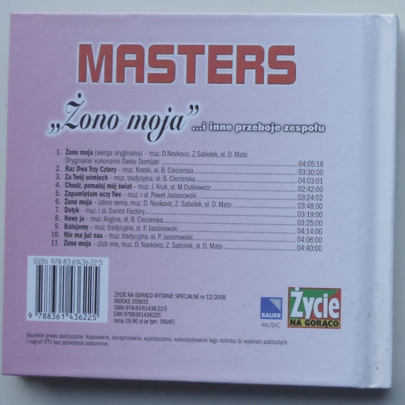 Masters  Żono moja i inne przeboje zespołu