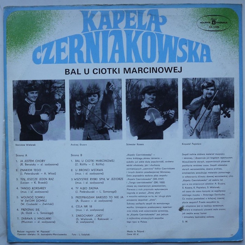 Kapela Czerniakowska - Bal u ciotki marcinowej