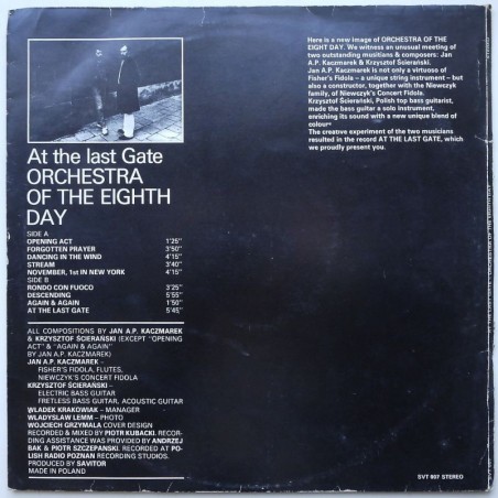 Orkiestra Ósmego Dnia (Orchestra Of The Eigth Day) - At The Last Gate