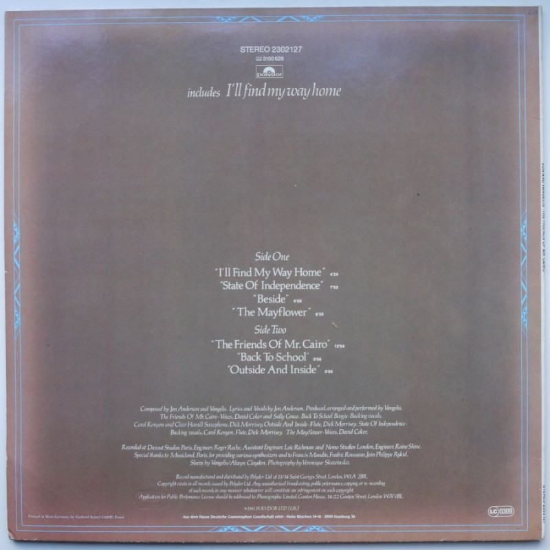 Jon and Vangelis - The Friends of Mr Cairo