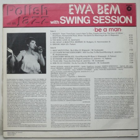 Bem Ewa - Be a Man (polish Jazz vol.65)